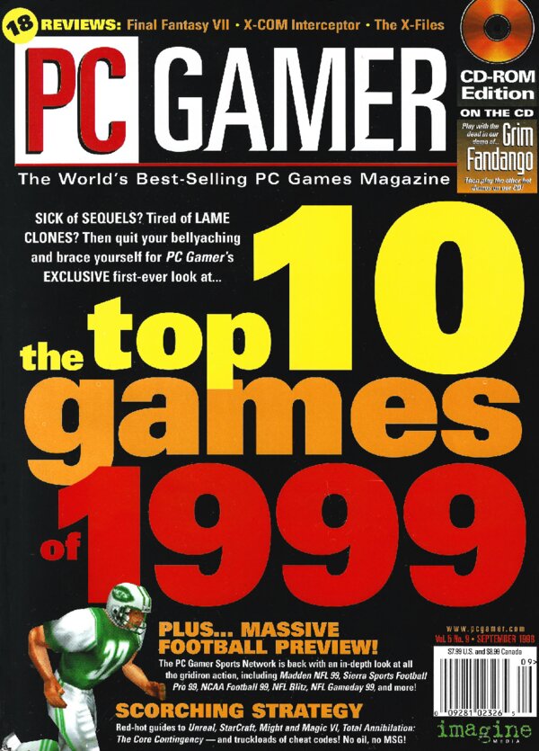 PC Gamer US   Issue 052 (Vol. 5 No. 9   Sep 1998) cover